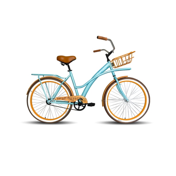 Bicicleta Black Panther Aruba R26 D C/Parr Azul/Naranja