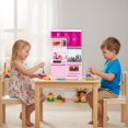 thumbnail image 3 of Minicocina rosa para niños pequeños | Juguete de cocina realista con accesorios | Juego educativo de interior para niños y niñas, 3 of 6