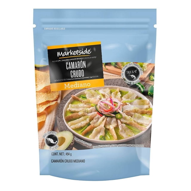 Camarón Crudo Mediano Marketside Congelado 454 g