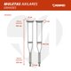 thumbnail image 2 of Muletas Grandes de Aluminio Magnimed OA6925L Soportan hasta 100kg Axilares acojinados regatones antiderrapantes, 2 of 8
