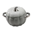thumbnail image 4 of Olla de cerámica para estofado, menaje de cocina, plato para hornear, tazón para pasta, olla de cerámica para sopa con tapa Gris claro, 4 of 9