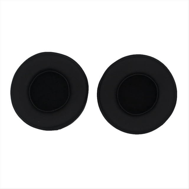 almohadillas de repuesto para auriculares de 70 mm con espuma viscoelástica, par de almohadillas negras de 70 mm con cubierta proteica y núcleo de espuma viscoelástica, vista frontal que muestra diseño tridimensional engrosado y borde reforzado, mejora aislamiento acústico y fácil instalación; también son adecuadas para reemplazar almohadillas gastadas en estudios caseros.