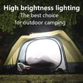 thumbnail image 4 of Farol de camping LED Luz portátil recargable | Lámpara de tubo de emergencia inalámbrica Batería blanca de 1200mAh | Iluminación exterior para tiendas, carga USB, montaje de gancho, impermeable, 3, 4 of 9