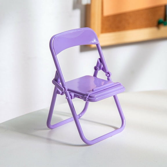 Soporte para teléfono de coche, soporte para teléfono, silla pequeña, soporte para teléfono móvil, escritorio creativo, visualización de TV en vivo, soporte para teléfono móvil