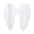 thumbnail image 2 of Alas de ángel Alas de hada de ángel Alas de plumas lindas para vestir con correas elásticas Niños, 2 of 7