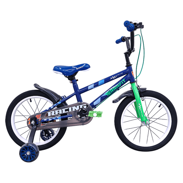 Bicicleta Infantil Para Niño RACING R16 Azul