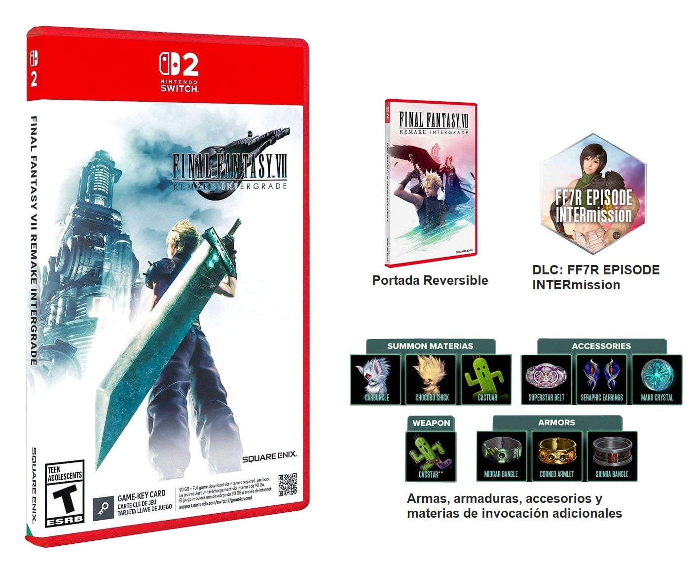 Final Fantasy VII Remake Intergrade para Nintendo Switch 2