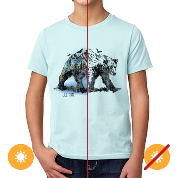 Llavero DelSol DelSol Kids Crew Tee - Bear Scene - Ice Blue Llavero Niño 1Pc