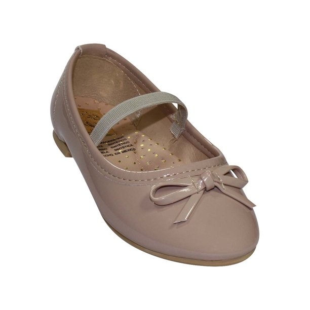 FLAT BALERINA LEON NIÑA MAQUILLAJE BEIGE CHAROL 130