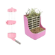 thumbnail image 1 of Kit Comedero Bebedero Para Conejo Cuyos Chinchillas Malubero ROSA BLANCO, 1 of 5