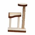 thumbnail image 2 of 1:12 Casa del árbol para gatos Modelo de madera Centro de mascotas Escenas Poste rascador realista para gatos 48 cm x 34 cm x 73 cm, 2 of 8
