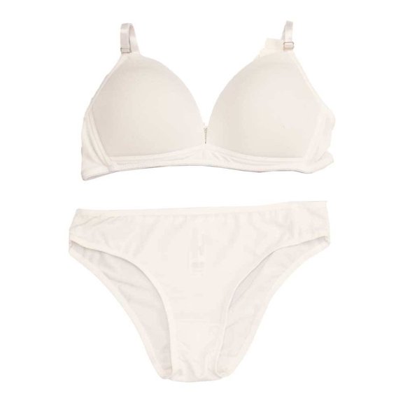 Coordinado Carnival para Niña con Tirantes Diseño Liso Blanco T 14 2 Piezas