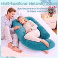 thumbnail image 3 of Almohada de Embarazo AMCATON 152 cm Azul Real en Forma de U, 3 of 7
