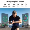 thumbnail image 4 of Rastreador de salud y fitness Sunorshop con pantalla HD de 1,47" e impermeabilidad, 4 of 7