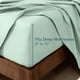 thumbnail image 5 of Juego de Sábanas de Lujo Bare Home Tamaño Queen Franela 100 % Algodón Bolsillo Profundo 4 Piezas Menta, 5 of 9