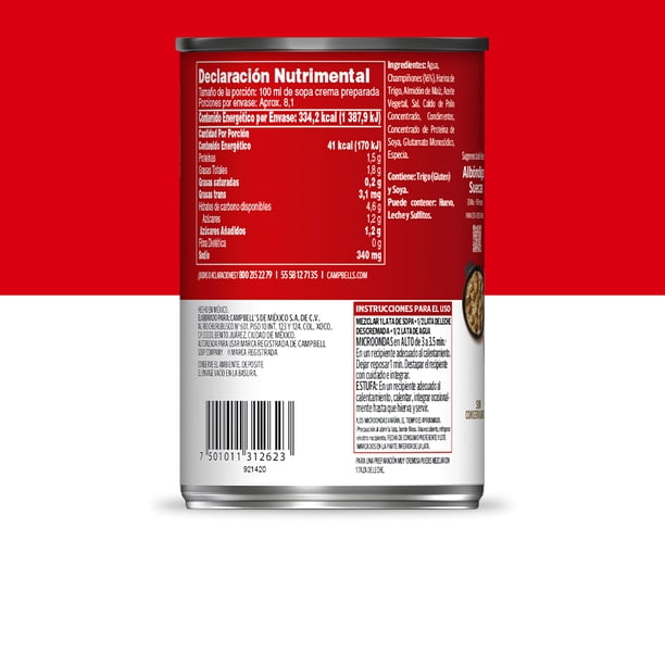 Imagen 3 de Crema Campbell's de champiñones 420 g