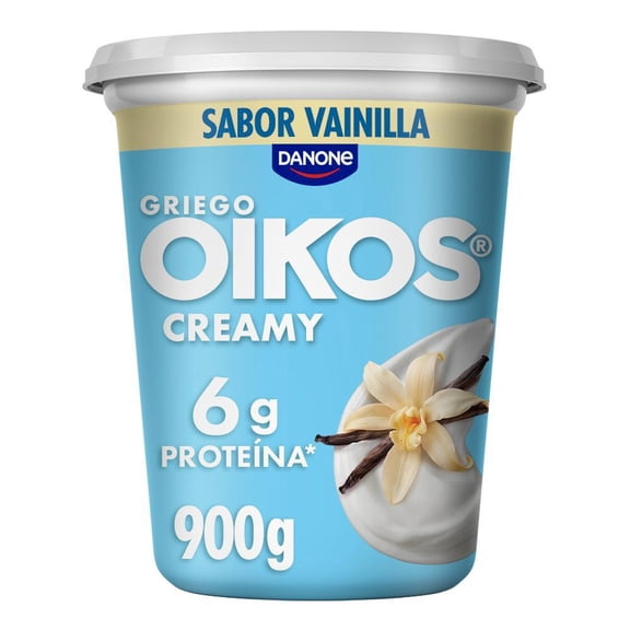 Yogurt Griego Oikos Creamy Sabor Vainilla 6g Proteína 900g