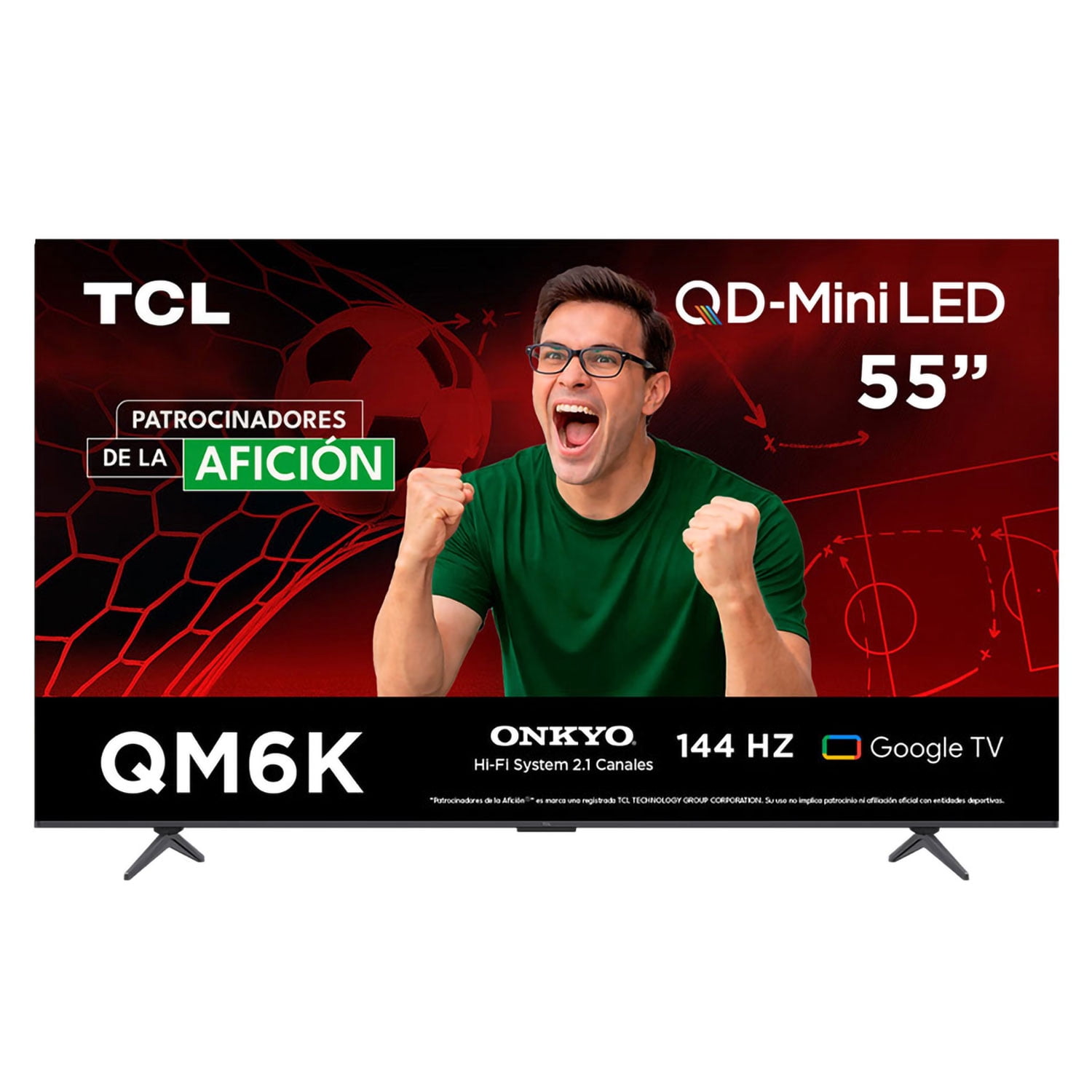 TV TCL 55 pulgadas 4K QLED Smart 55QM6K