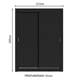 thumbnail image 5 of Ropero Closet Madesa Denver 2 Puertas Corredizas Negro, 5 of 10