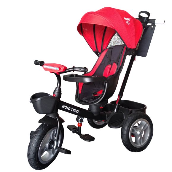 Triciclo 3 en 1 Angelin Baby Llanta de Aire Rojo