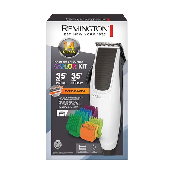 Recortadora de Cabello Remington Colors Kit 14 pzas