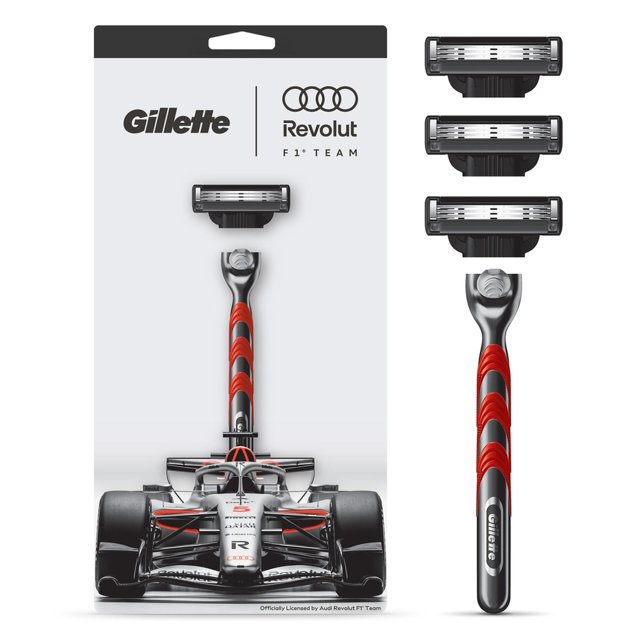 Rastrillo Gillette Audi Revolut F1® Team 1 Mango + 3 Cartuchos