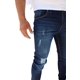 thumbnail image 4 of Pantalón rasgado de mezclilla stretch John Silver  Corte skinny Color azul oscuro, 4 of 6