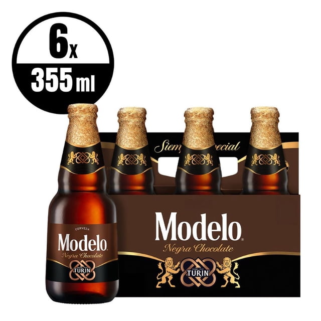 Cerveza Modelo Turín 6 botellas de 355 ml c/u