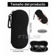 thumbnail image 2 of 2pzs Estuche Funda Lentes Impermeable Portátil Suave Ligera Xtellar negro, 2 of 4