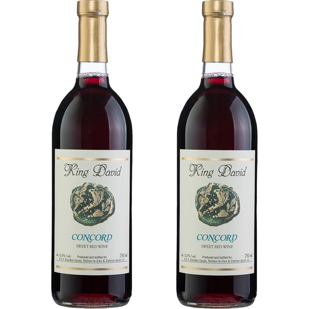 Kit x 2 - Vino Tinto Kosher King David Concord Israel 750 ml Extra Kosher King David Kosher King David Concord