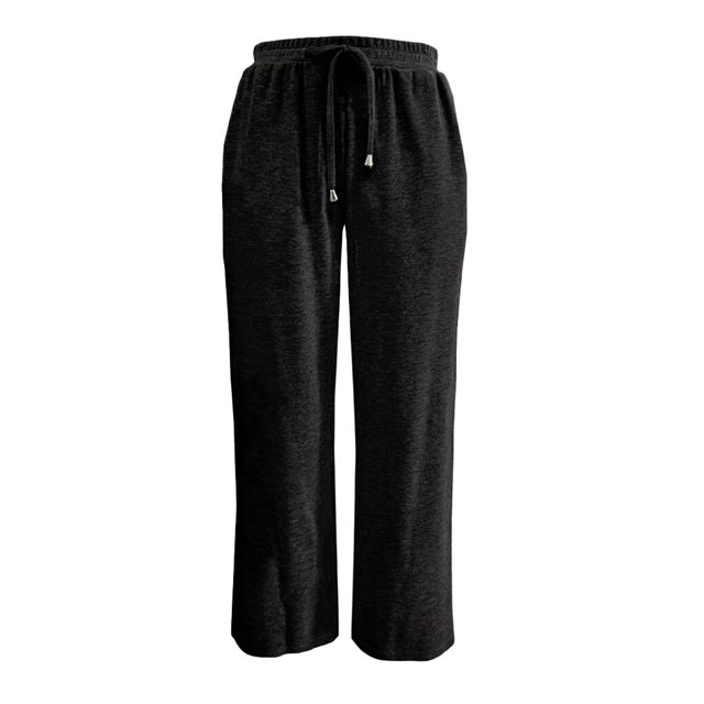 Pantalón George para Dama, con Bolsas y Jareta Negro Talla G