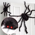thumbnail image 2 of Accesorios de decoración de araña gigante de Halloween de 200cm, araña colgante de simulación ajustable para decoraciones interiores y exteriores de Halloween, 2 of 10