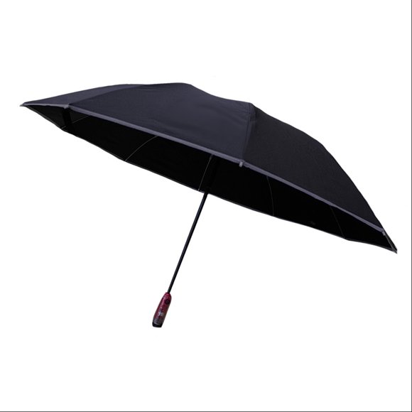 Sombrilla con Sistema Semi-Automático Protección UV Color Negro
