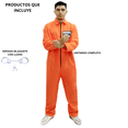 thumbnail image 3 of Disfraz Prisionero Naranja Fx Costumes con Esposas para Adulto Hombre Talla Chica, 3 of 5