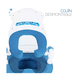 thumbnail image 5 of Bañito Entrenador Para Bebés Con Asiento Acojinado Y Tapa Azul, 5 of 5