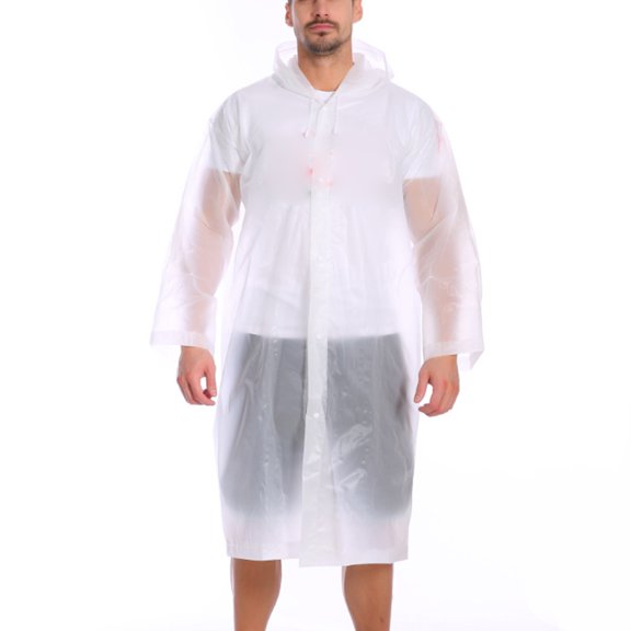 Luxshiny 2Ud Impermeable Transparente Para Adulto Y Portátil Con Capucha Para Lluvia