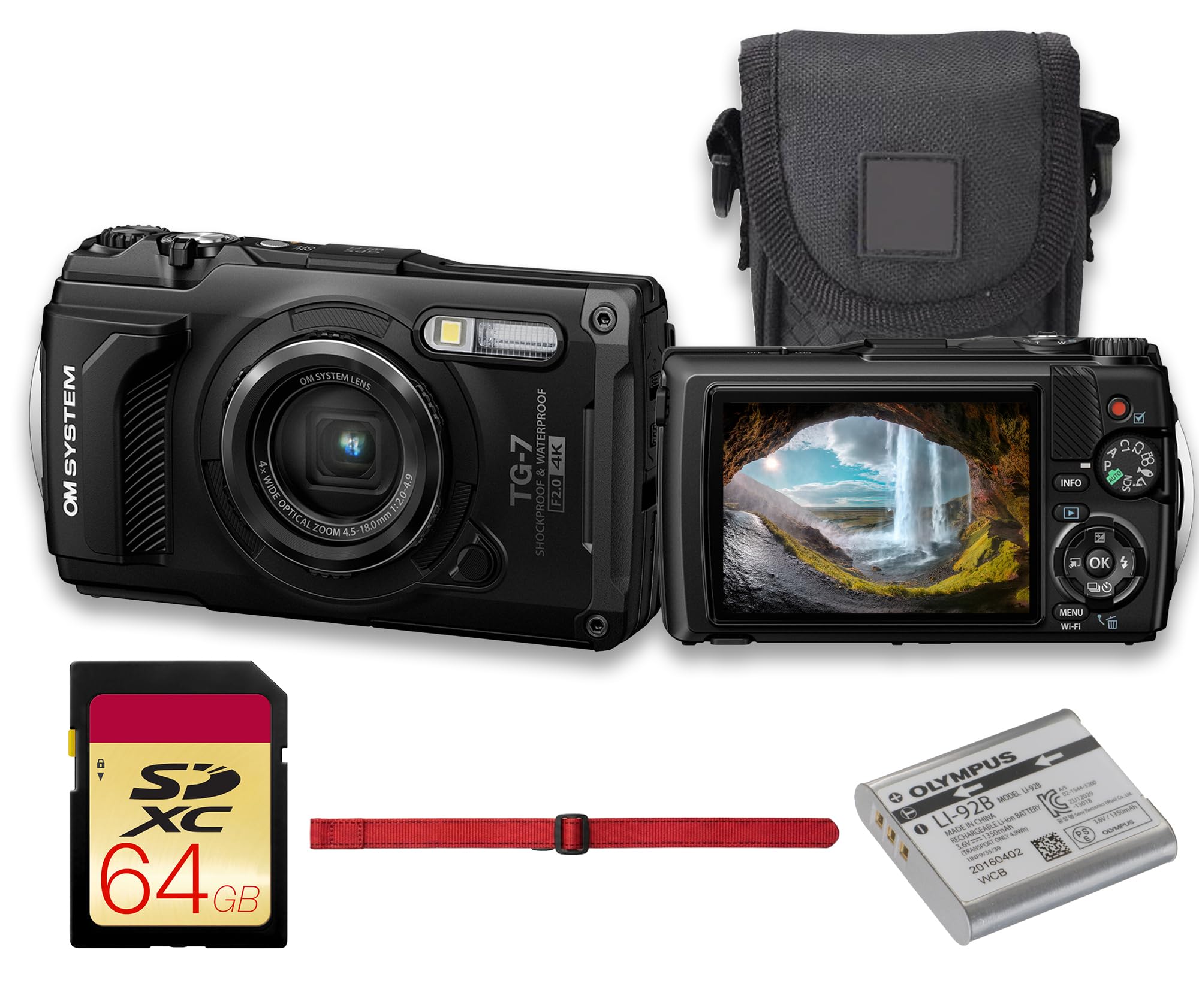 Cámara Olympus OM System Tough TG-7 12MP Resistente al Agua 4K