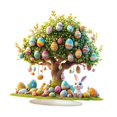 thumbnail image 2 of Adorno de Escritorio de Huevos de Pascua, Decoración de Pascua, Patrón de 2D para Estante de Dormitorio, 2 of 8