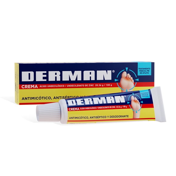Crema Derman antimicótica, antiséptica y desodorante 25 g