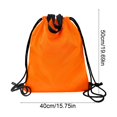thumbnail image 3 of Mochila deportiva impermeable con cordón | Bolsa de gimnasio de tela Oxford Gran Capacidad | Organizador de Viajes Plegable de Fitness | Saco de almacenamiento duradero para exteriores, natación, 3 of 6