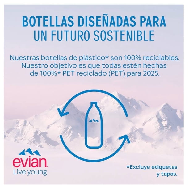 Imagen 2 de Agua Evian natural 750 ml