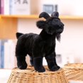 thumbnail image 4 of Lifelike Goat Stuffed Animal- Black or White 11.81", Soft Sheep Model Plush Toy, 4 of 6