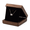 thumbnail image 1 of Caja De Madera Nogal Colgante Para Collar Estuche De Joyería CAFE NEGRO, 1 of 5