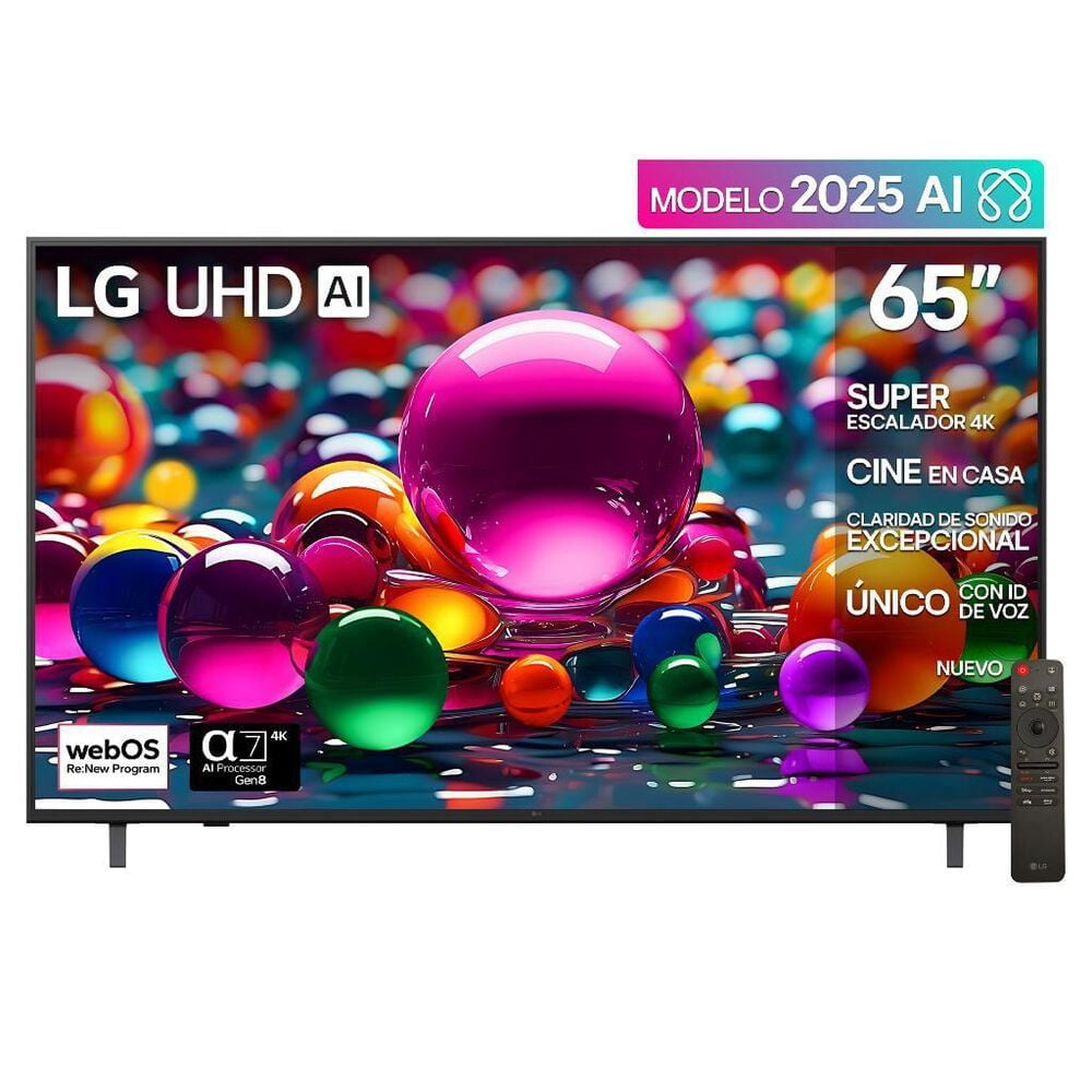 Pantalla Smart TV LG 65 pulgadas UHD AI 65UA8050 4K Smart TV