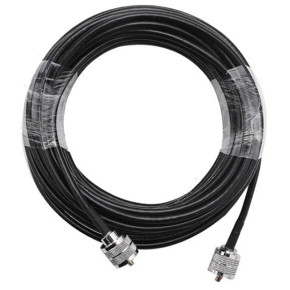 15m Uhf Coaxial Cable Rg58 Cable Pl259 Cable 50 Ohms Cb Radio Antenna Cable Uhf Male To Uhf Male Lo