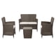 thumbnail image 2 of Sala Exterior Para Jardin Tipo Rattan 4 Puestos Mocca Marca Mq MQ 485-MOC, 2 of 4