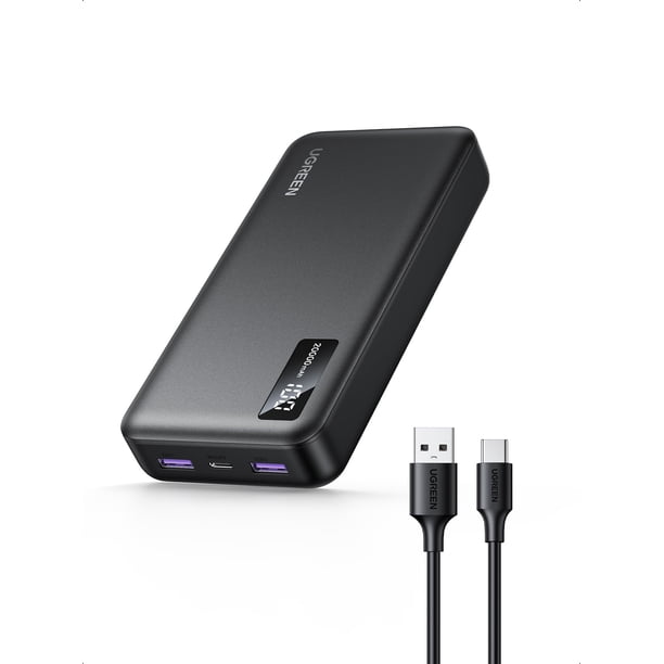 Batería externa UGREEN 20000 mAh 22,5 W con carga rápida USB C PD 3.0