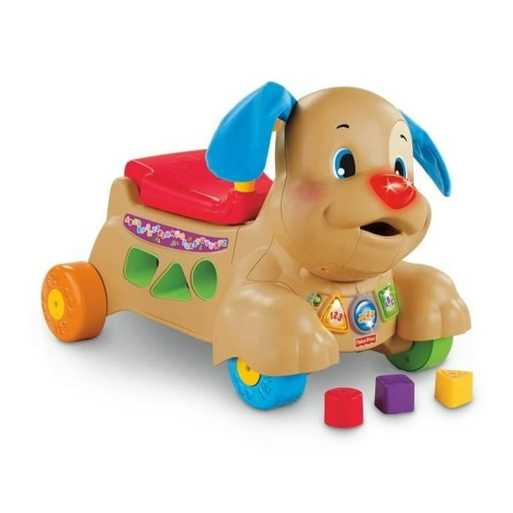 Juguete para Caminar y Empujar para bebés Fisher-Price Perrito Camina Conmigo Café