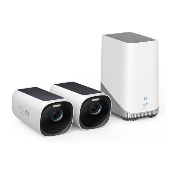 Cámara Inteligente Eufy kit 2+1 Negro Blanco