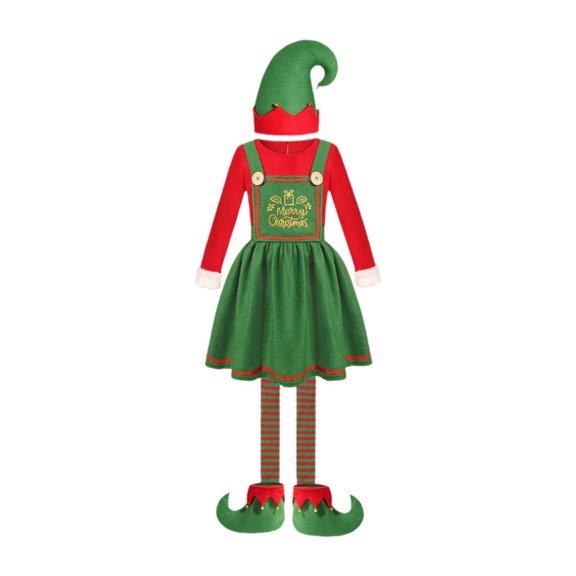 Disfraz de elfo navideño. Trajes de elfo para Navidad, fiestas, cumpleaños y actuaciones. Para mujeres M